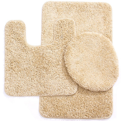 Ivory & Cream Bath Rug Sets You'll Love in 2019 | Wayfair